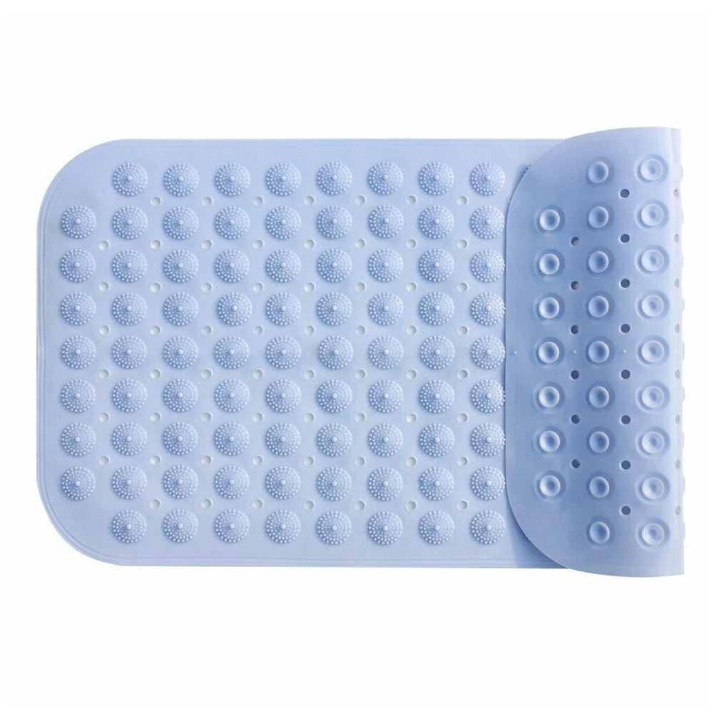 light blue Отель дома ванная комната ПВХ резиновые коврики экологически чистые безвкусные гидрофобные ванная комната с присоской коврик 3 цвета - Цвет: light blue