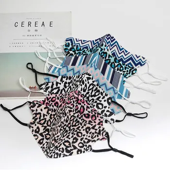 

1PCS Reusable Cotton Face Mask Fashion Leopard Printing Mouth Mask Adult Mouth Cover Mouth Mask With Design Masque Mariage