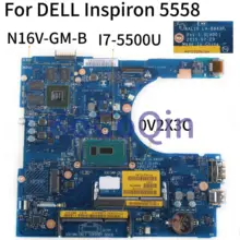 KoCoQin материнская плата для ноутбука DELL Inspiron 5458 5558 5758 I7-5500U SR23W N16V-GM-B1 материнская плата CN-0V2X3C 0V2X3C AAL10 LA-B843P