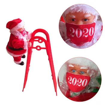 

Christmas Electric Santa Claus Climbing Ladder For Children's Toy Christmas Decoration Kid Toy Gift Electric Climbing Santa