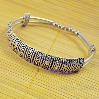 

Charming Silver Miao silver bracelet female jewelry antique Bracelet Gift transfer student personalized Bracelet