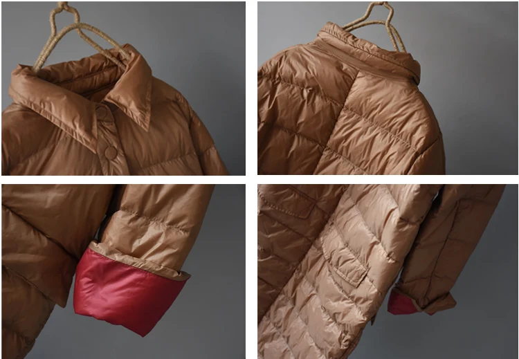 SEDUTMO Winter Long Duck Down Jackets Women Ultra Light Thin Oversize Coat Autumn Slim Pocket Parkas ED1470