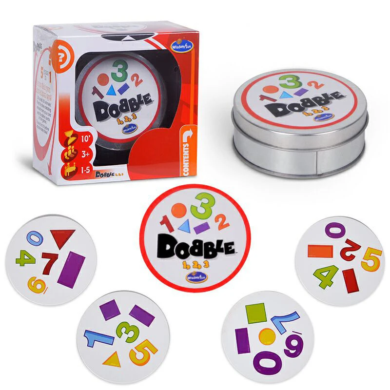 Game Cards Spot IT Dobble Animals Alphabet Letters Numbers Kids Camping Fast Finger Moving Game Cards For Kids Toys