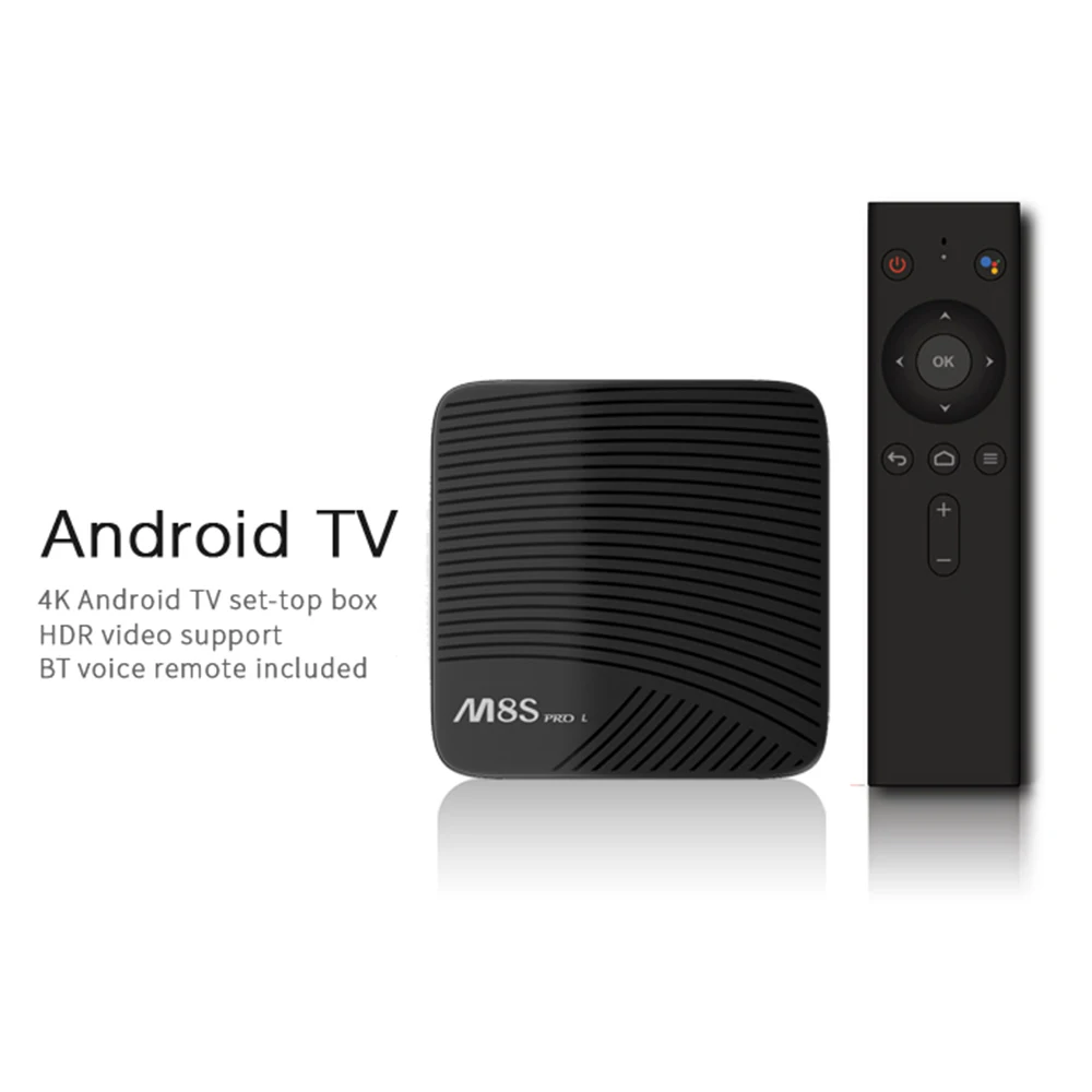 MECOOL M8S PRO L A tv Smart Android 7,1 ТВ приставка Amlogic S912 Восьмиядерный 64 бит 3 ГБ/16 ГБ ТВ приставка с 2,4G Bluetooth ИК голосовой пульт
