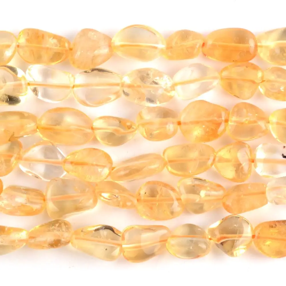 

Wholesale Natural Lrregular Citrines Stone Round Loose Spacer Beads For Jewelry Making 8-10mm DIY Bracelet Handmade