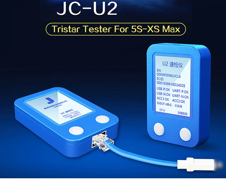 JC U2 чип Tristar тестер для iPhone/iPad U2 зарядное устройство IC SN серийный номер Быстрый детектор считывания