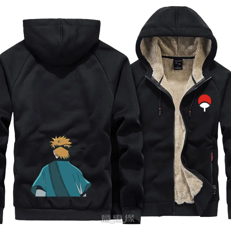 Uzumaki Наруто Толстовка Косплей Ootutuki Hagoromo Sasuke Uchiha мужское теплое пальто зимняя куртка на молнии с капюшоном Толстая Толстовка