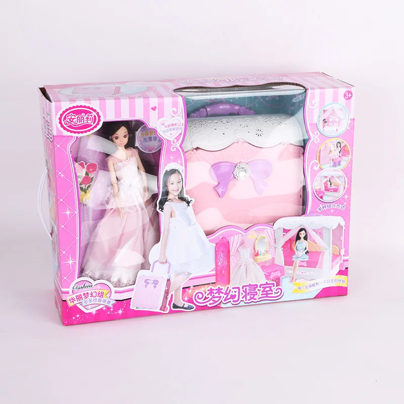 

Amway Li Princess 66019 Dream Dormitory Magic Assembled Toys Set Clothes Educational Collocation Rubber Toys