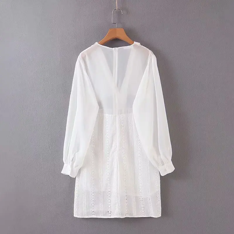 Sdp55-9230 European and American fashion Vintage Lapel dress