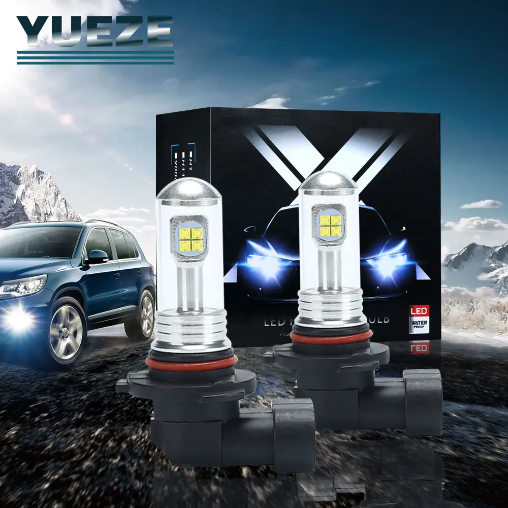

Yueze Q5 Series 2 Pcs LED Car Fog Light Motorcycle H16(JP) H4 H7 9005/9006/H10 H1 H3 H11 5202 Bright White 6500K 12-24V