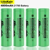 2022 LiitoKala Lii-48S 3.7V 21700 4800mAh li-lon Rechargeable Battery 9.6A power 2C Rate Discharge ternary lithium batteries ► Photo 3/6