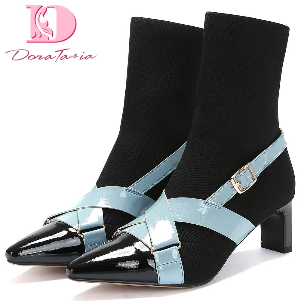 

Doratasia 2020 brand design sexy pointed toe party Shoes woman boots Women INS hot elastic sock Boots female shoes