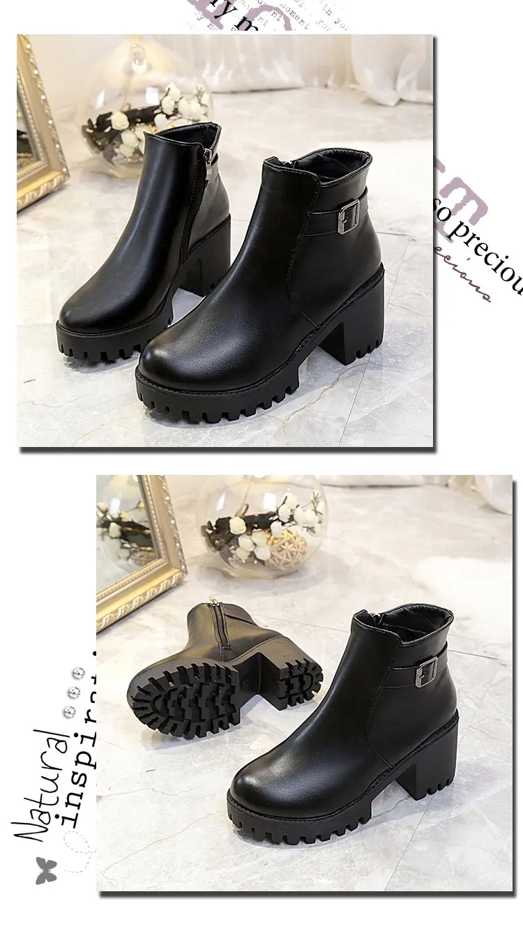 Bootee/ г. Женские мартинсы с круглым носком; Брендовая женская обувь; резиновые сапоги; женские ботинки на шнуровке, не сужающемся книзу массивном каблуке, на низком каблуке