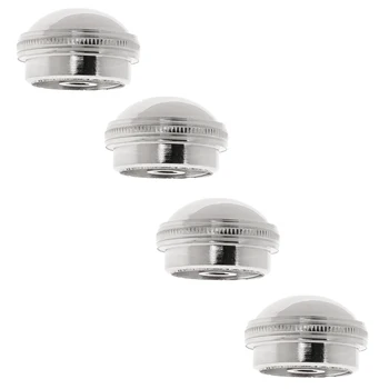 

Pack of 4 Aluminium Headjoint Crown Caps Silver for Flute Head Accessory