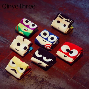 

Drop ship cute Cartoon print 3D Harajuku Summer ankle Socks Women Novelty funny Sox Happy Character Pattern cotton sokken unisex