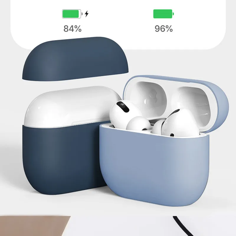 Мягкий силиконовый чехол s для Apple Airpods pro защитный с Bluetooth беспроводной наушников