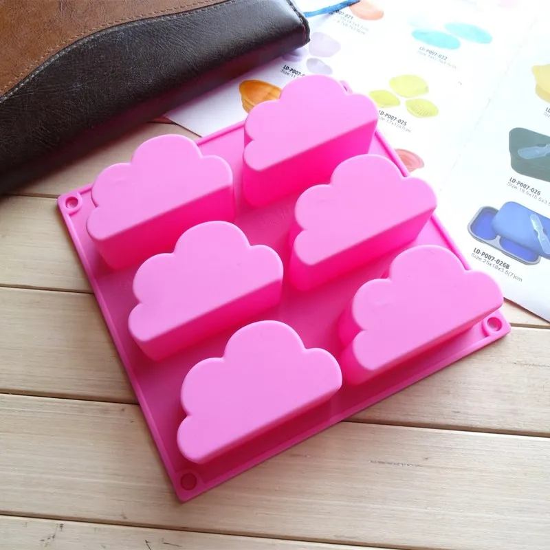 

Cloud Silicone Moulds for Handmade Pudding Cake Chocolate Ice Cube Tray DIY Homemade Baking Sky Soap Molds