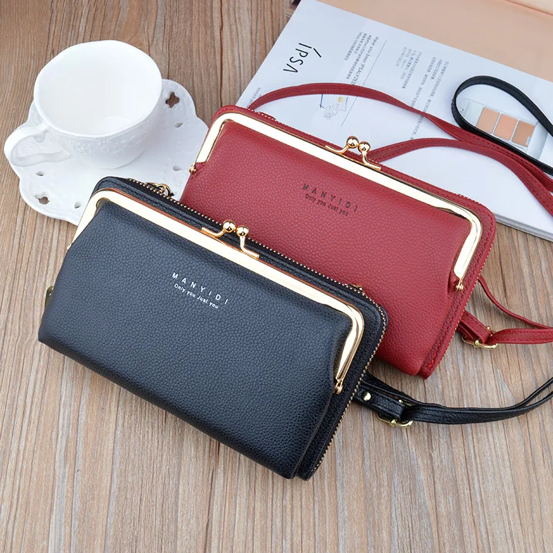 

mobile phone bag women's small bag version multi-functional large capacity one shoulder diagonal straddle bag fashionable zipper