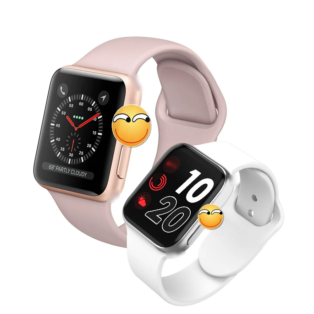 Bluetooth Смарт Браслет для проверки сердечного ритма 8 1:1 SmartWatch 44 мм чехол для Apple iOS Android телефон с пульсометром ЭКГ-шагомер IWO 5 6 обновление