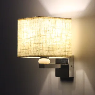 Bedroom Wall Lamp Creative Living Room Wall Lamp American Simple Restaurant Wall Lamp Modern Hotel LED Bedside Wall Lamp