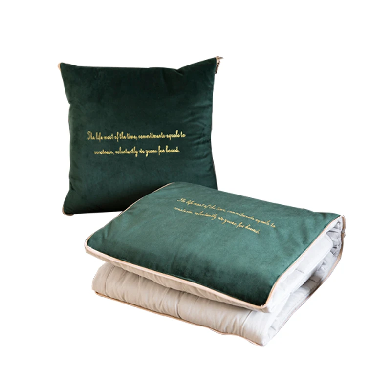 Nordic Cushion Pillow Quilts Luxury Italian Velvet Blanket