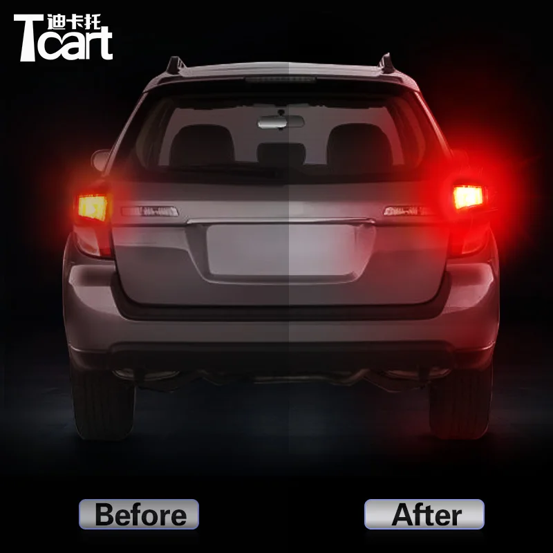 Автомобильные светодиодсветодиодный стоп сигналы Tcart 7443 5730 15SMD для Subaru outback 2006 2007