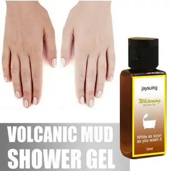 

30ML Volcanic Mud Shower Gel Body Wash Whitening Deep Moisturizing Body Cream Bathing Shower Cleaning Skin Exfoliating Care I0Z5
