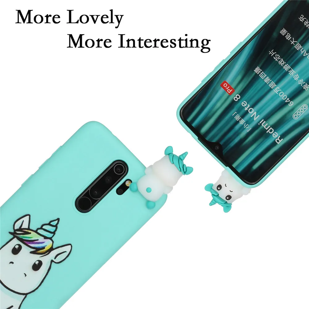 FLYKYLIN 3D мультяшный чехол для Xiaomi Redmi Note 6 7 8 9 Pro задняя крышка Max 8T мягкий силиконовый