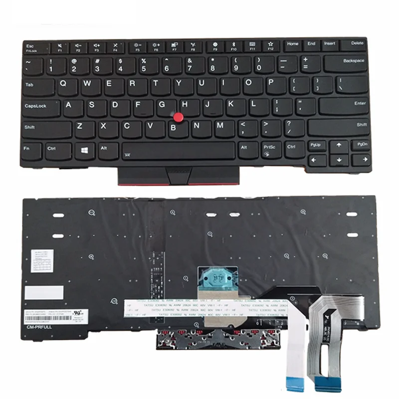 

Backlit English keyboard for Lenovo Thinkpad E480 E485 L480 L380 T490 E490 E495 L490 T495 yoga L390 T480S P43S 01YP360 US