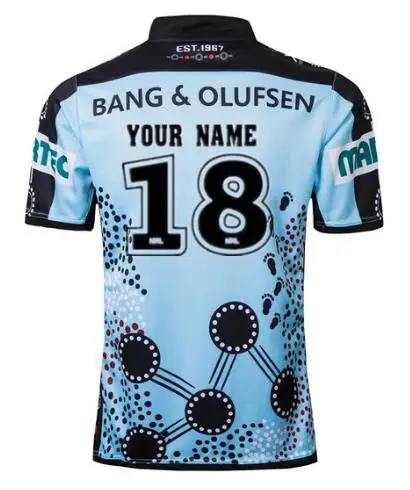 Футболка для регби CRONULLA SHARKS Размер: S-3XL - Цвет: Print name number