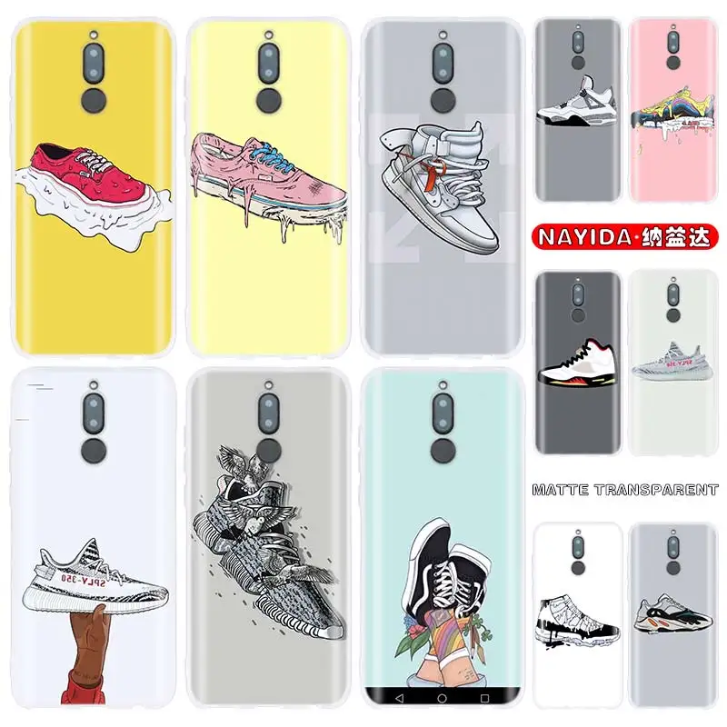 Брендовый чехол для обуви и кроссовок мягкий силиконовый Huawei Mate 30 20 10 Lite Pro Cover Y7 Y9