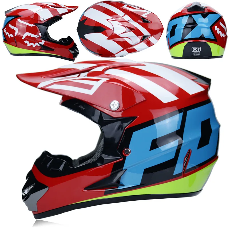3 Подарки для мотокросса Профессиональный мотоциклетный шлем для гонок Casco Moto легкий внедорожный Полнолицевой ABS Cascos Para Motos - Цвет: C30