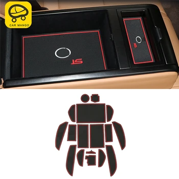 

CARMANGO for Lexus ES 2018 2019 ES200 ES300 ES260 Car Styling Door Groove Silicon Mat Anti-slip Mat Light Gate Slot Cup Pad