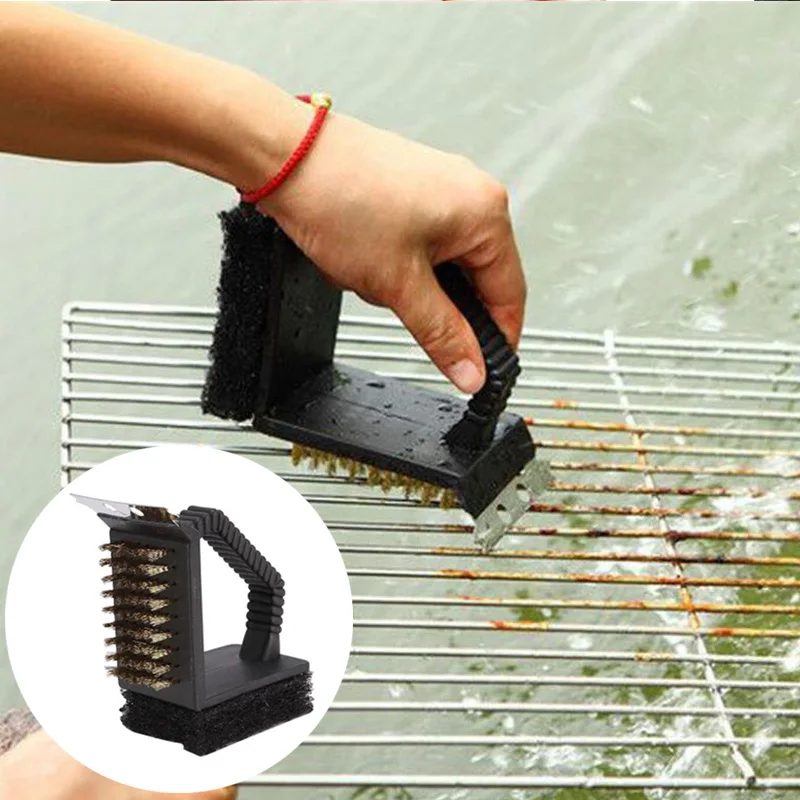 3 в 1 Очиститель со скребком Полезная Чистящая Щетка домашняя кухня практичная