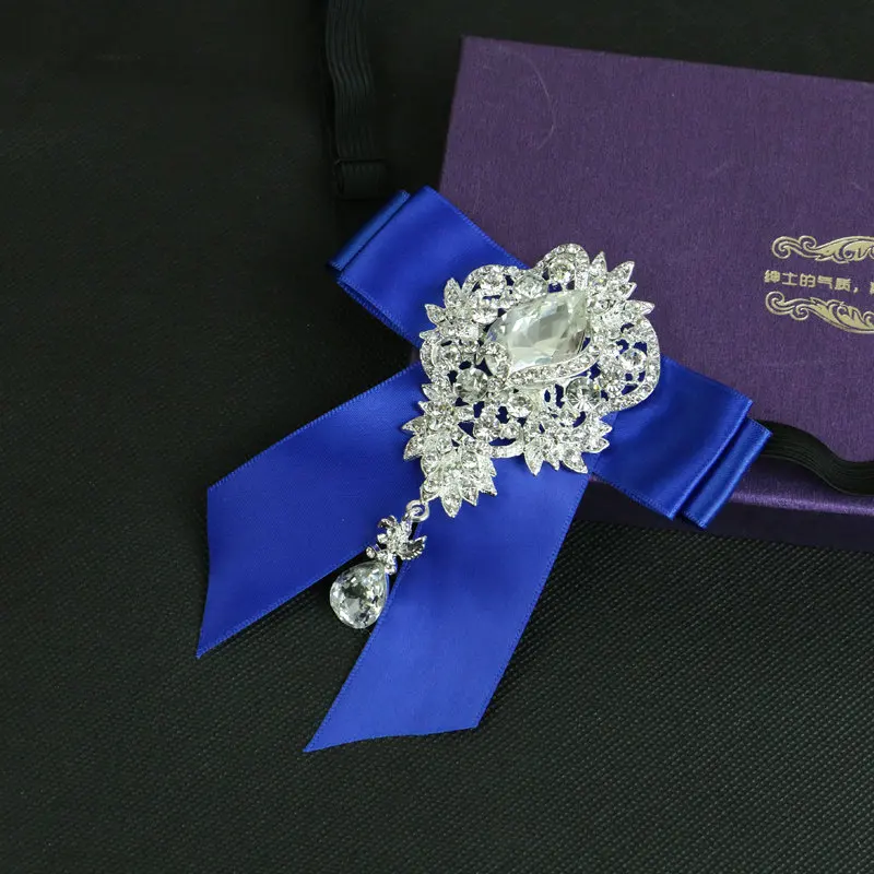 Rhinestone Bow Tie Элегантный подарок на Рождество для мужчин и женщин, вечерние свадебные галстуки-бабочки в деловом стиле, винтажный галстук с кристаллами и стразами, ленточка с бантиками - Цвет: Rhinestone Bow Tie