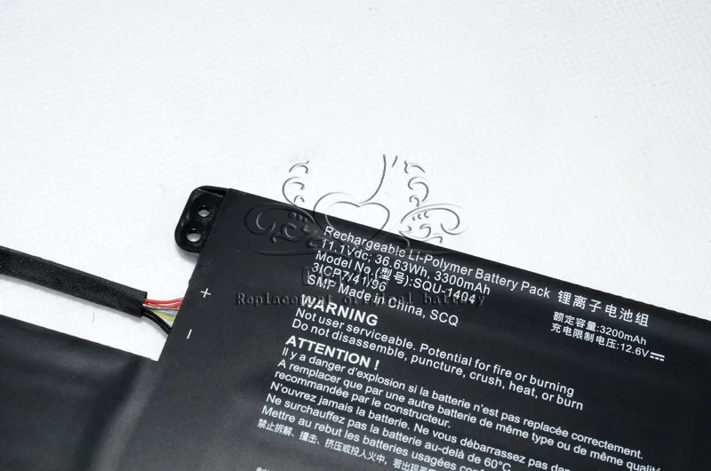 JIGU Оригинальный аккумулятор для ноутбука 3ICP7/41/96 ACER SQU 1404 11 1 V 36.63WH|Аккумуляторы
