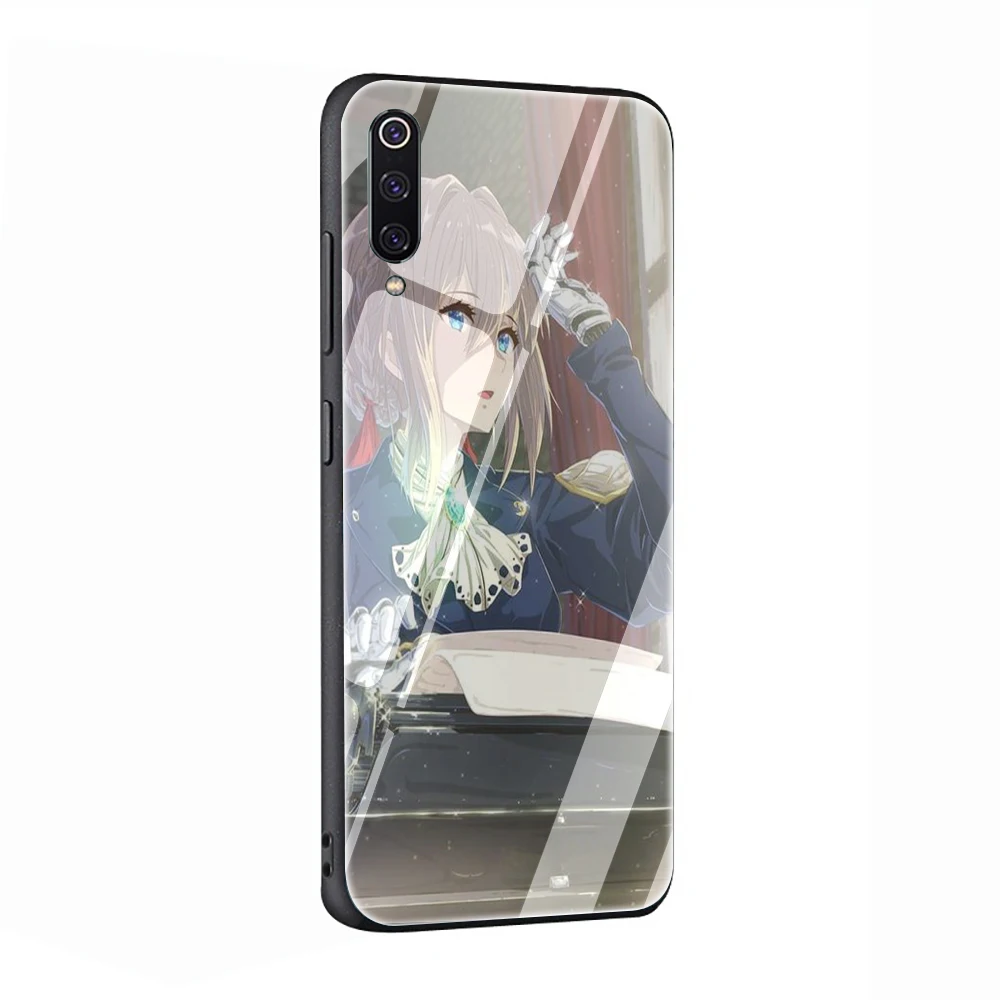 Чехол EWAU Violet Evergarden из закаленного стекла для телефона для Xiaomi mi A1 A2 8 9 Red mi 4X 6A Note 5 6 7 Pro Pocophone F1 - Цвет: G5