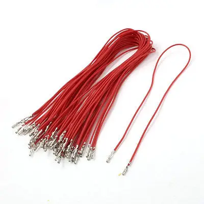 

30Pieces 30cm Length Red 1Pin Jumper Cable Wires