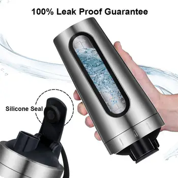 

28oz Stainless Steel Whey Protein Powder Gym Sports Shaker Bottle Blender Cup Vacuum Insulation Water Drinking Bottle