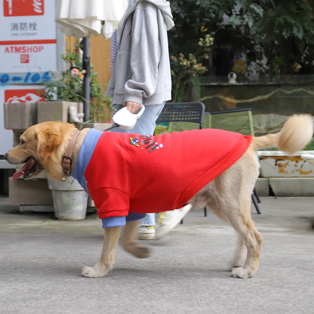 Dog Clothes Coat Jacket Cotton Shirt Sports Style Hoodie for Small Medium Large Dogs Four Season Pet Clothes
