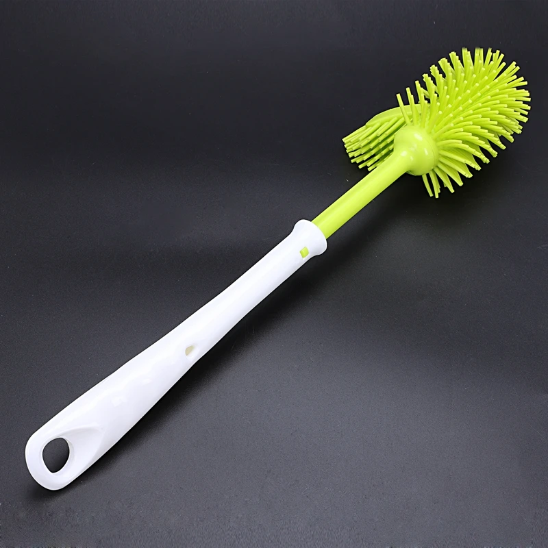 Double-sided Soft Nano Brush Bathroom Toilet Brush Cleaning Tool(White