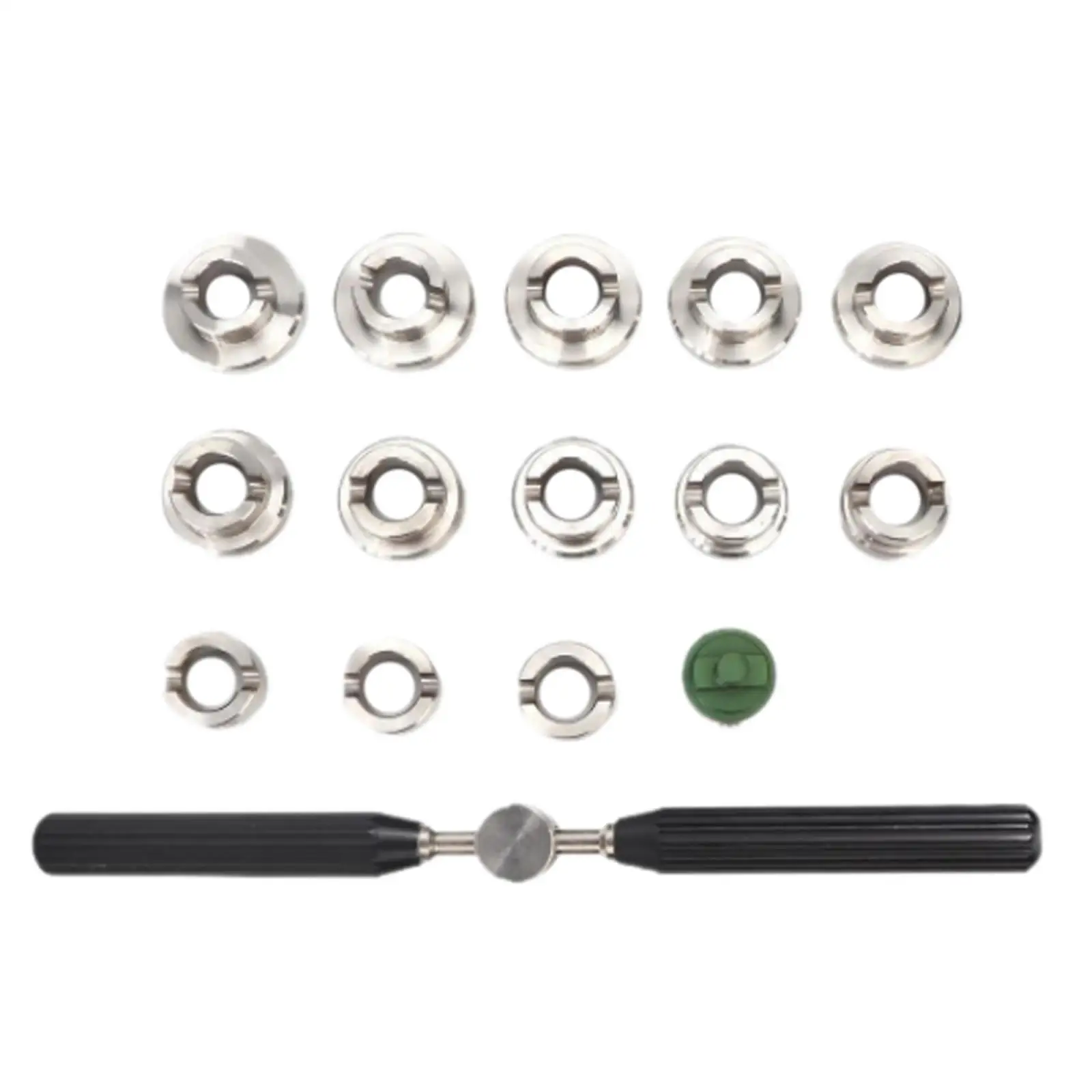 

1Set (13pcs) Watch Back Opener Remover Tool Kits, Stainless Steel Professional Watch Repair Tool , 18.5~36.5mm, Multi-functional