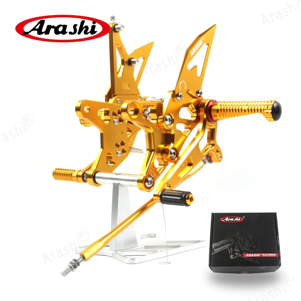 Араши для KAWASAKI NINJA ZX6R 2009- ЧПУ Регулируемая подножка подножки Rearset мотоциклетные ZX-6R ZX636 2010 2011 2012 2013