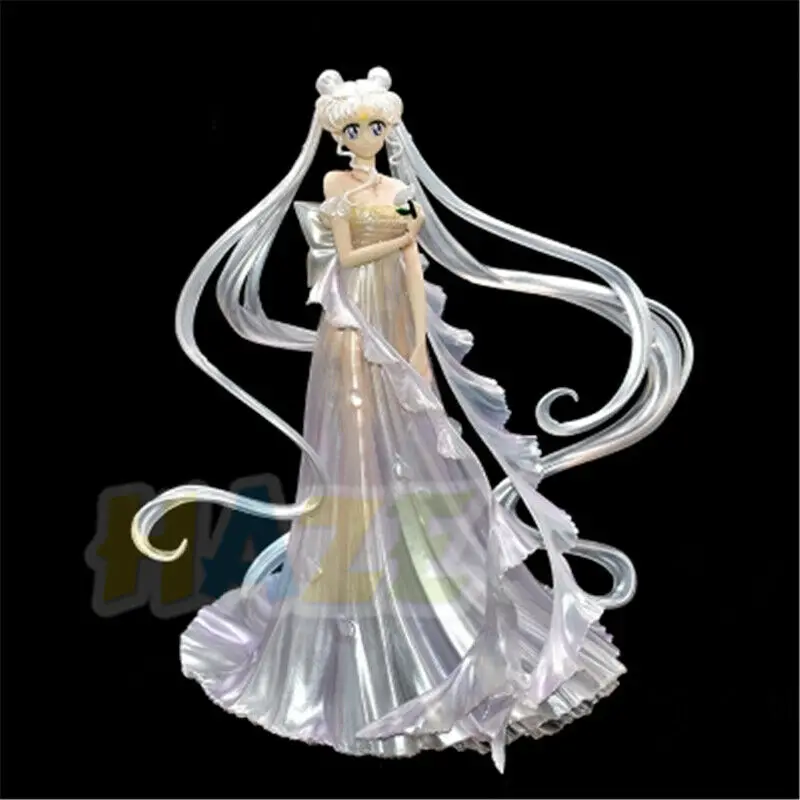

Anime Sailor Moon Tsukino Usagi Wedding Dress Version Figure Model Toy 10 No Box