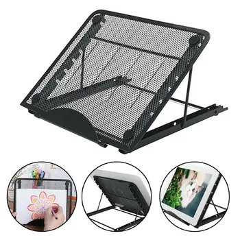 

Portable Folding Cooling Mesh Bracket Desktop Office Tablet Pad Reading Stand Laptop Stand Non Slip Holder Mount Support free