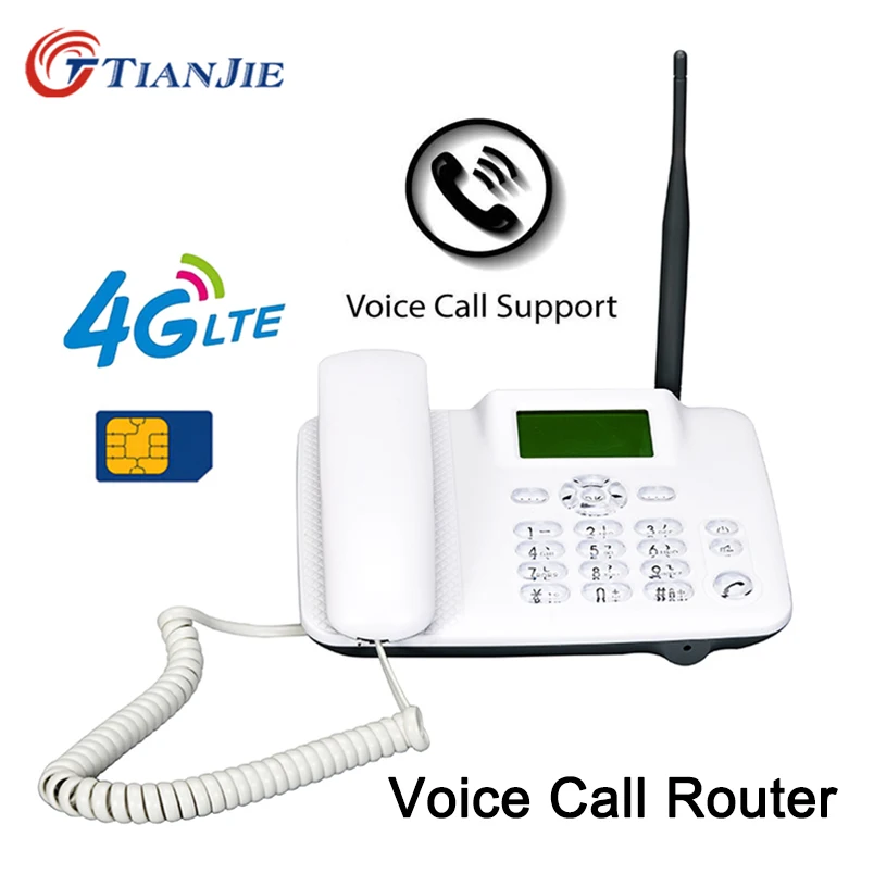  TianJie 4G 3G GSM llamada de voz VoLTE enrutador inalámbrico fijo teléfono fijo enrutador móvil Hot