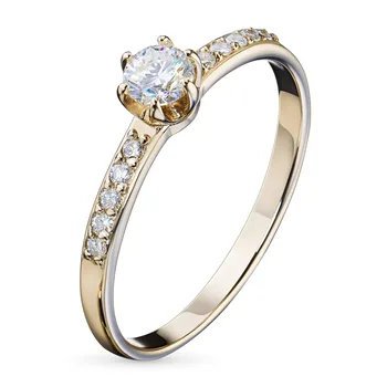 

Yellow gold ring with diamonds e0301kts01159900