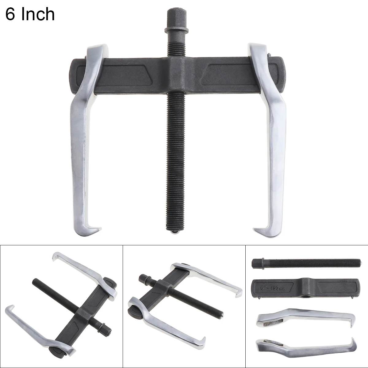 

6 Inch CR-V Single Hook Two Claws Puller Separate Lifting Device Strengthen Bearing Puller for Auto Car Repair Hand Tools