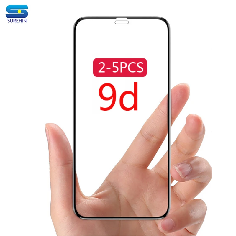 2-5PCS 9D protective tempered glass for xiaomi 10 Pro A3 mi 9 lite se cc9e note pro screen protector HD film | Мобильные телефоны и