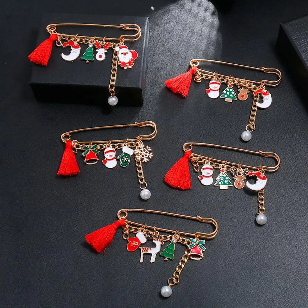 

PATIMATE Christmas Brooch For Women Santa Tree Merry Christmas Decoration For Home 2019 Natal Navidad Gift Happy New Year 2020